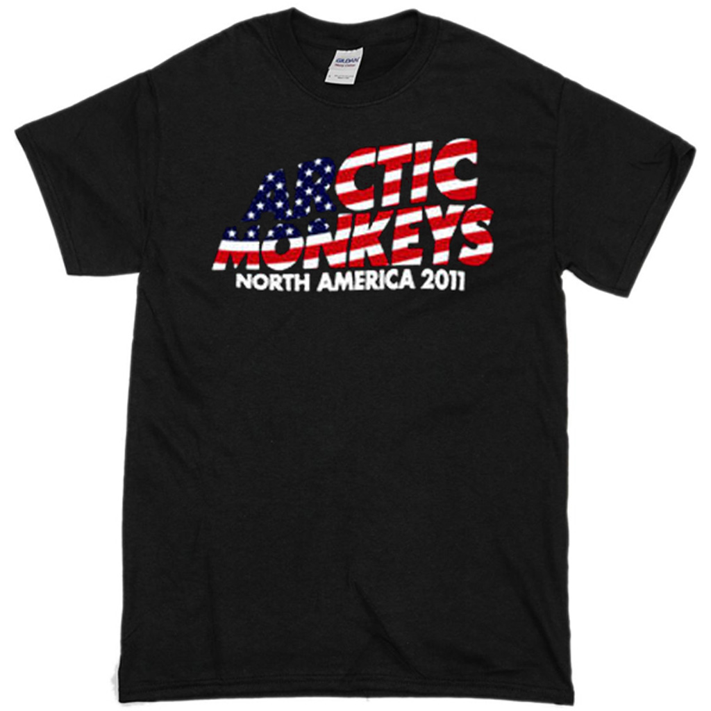Arctic Monkeys USA flag T-shirt